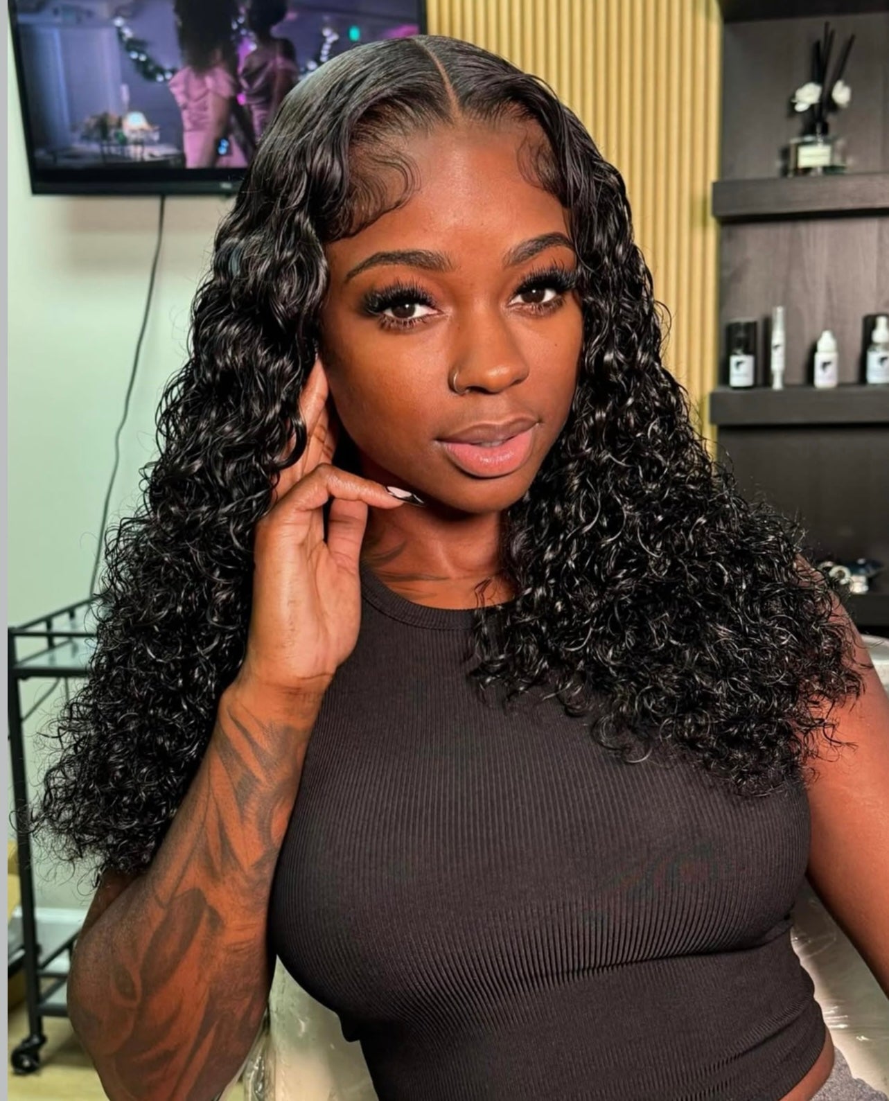 Transparent 13x4 Curly Wig