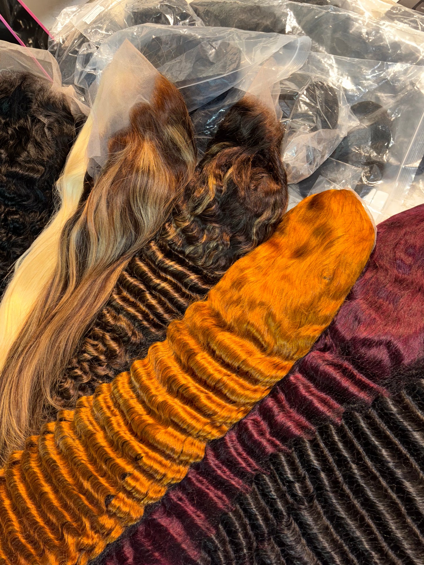 Transparent Body Wave 200% Density Color Wig