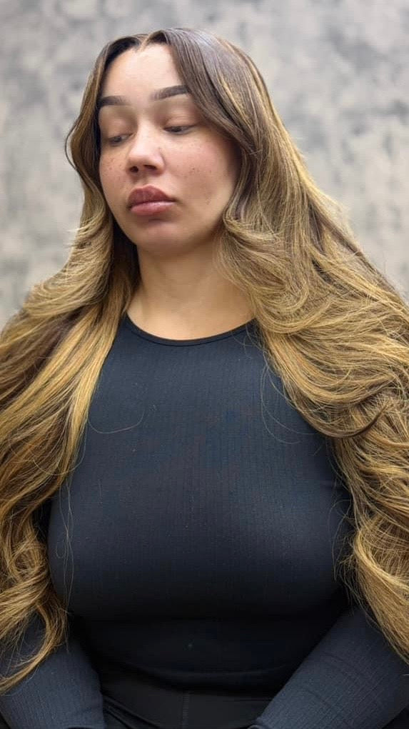 13x6 Silky Straight Highlight Color Wig