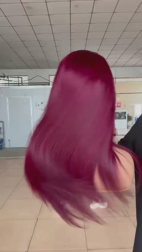 13x6 Silky Straight Pre-Colored Wig