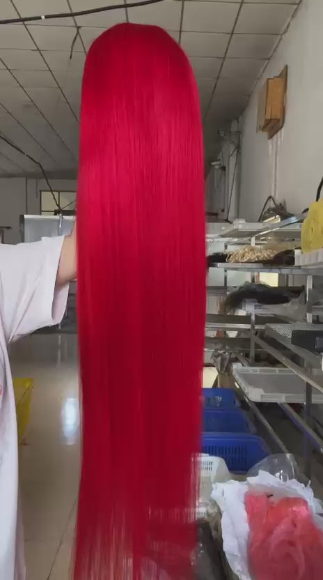 13x6 Silky Straight Pre-Colored Wig